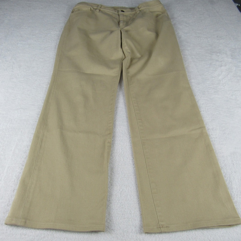 Lauren Ralph Lauren Classic Straight Pants Womens 14 Tan Khaki Twill